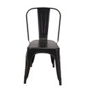 Sedia ferro new bristol nero cm 43x43h45/84