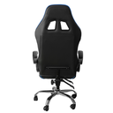 Sedia gaming in ecopelle da ufficio reclinabile Blu e Nero 64x53x h123-133 cm
