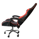 Sedia gaming in ecopelle da ufficio reclinabile Rosso e Nero 64x53x h123-133 cm