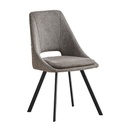 Sedia imbottita grigia Blauss  85x56x48 cm