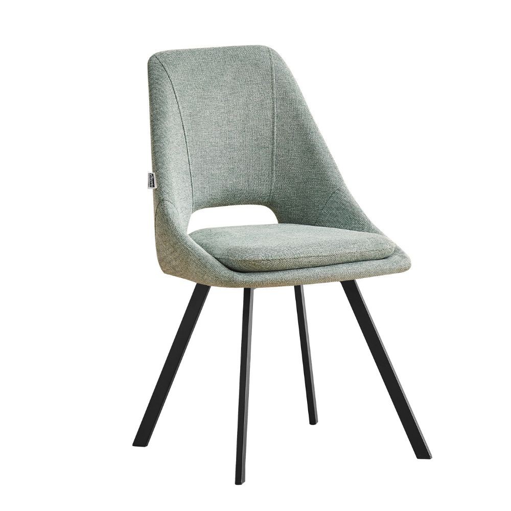 Sedia imbottita verde Blauss  85x56x48 cm