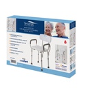 Sedia in Alluminio per Doccia Bianco-Argento 51x44,5x h83 cm
