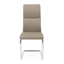 Sedia in ecopelle Tortora THELMA 44x58x h104 cm