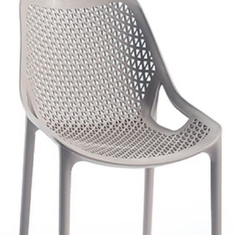 Sedia in polipropilene Tortora BILROS 60x50x h82 cm