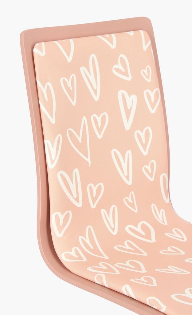 Sedia ufficio acciaio similpelle Young Hearts cm 42,5 x 40 x 87