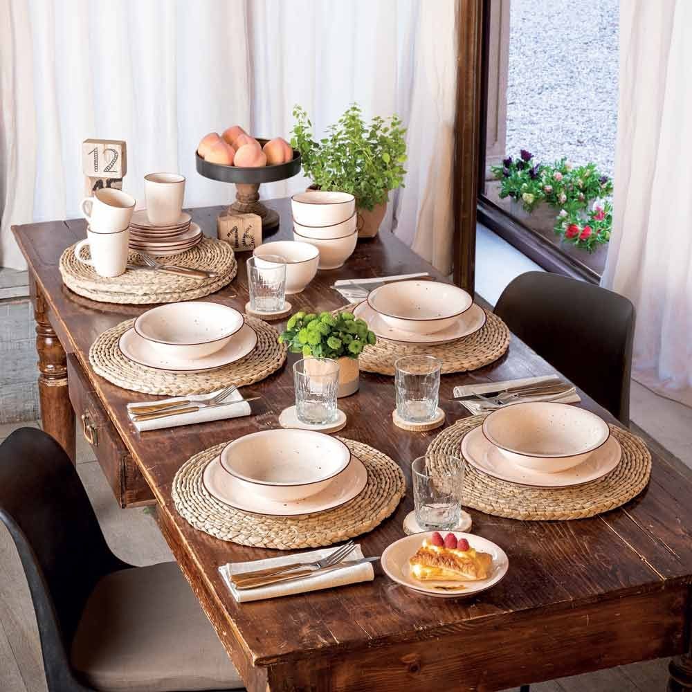 Servizio Piatti 18 Pezzi Stay Stoneware Beige