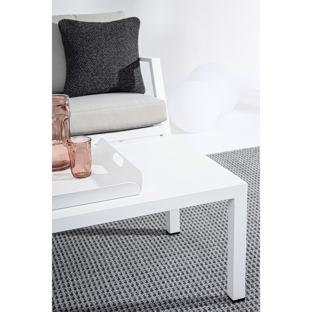 Set da esterno 4 pz Salotto con cuscini Harley bianco iperbriko