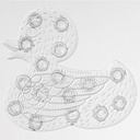 Set formine antiscivolo 5 pezzi bianco a forma di - Idroclic