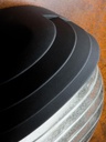 Applique Grande E27  linea palpebra tonda  bianco