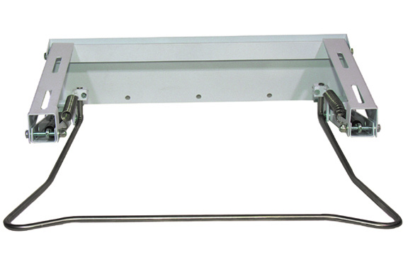 Staffe mobili a gas bianco con supporti cromo