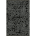 Tappeto ciniglia antiscivolo Vadi antracite decorazione geometrica 160x230 EFFEZ