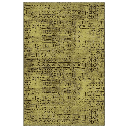 Tappeto ciniglia antiscivolo Vadi verde decorazione geometrica 120x180 EFFEZ