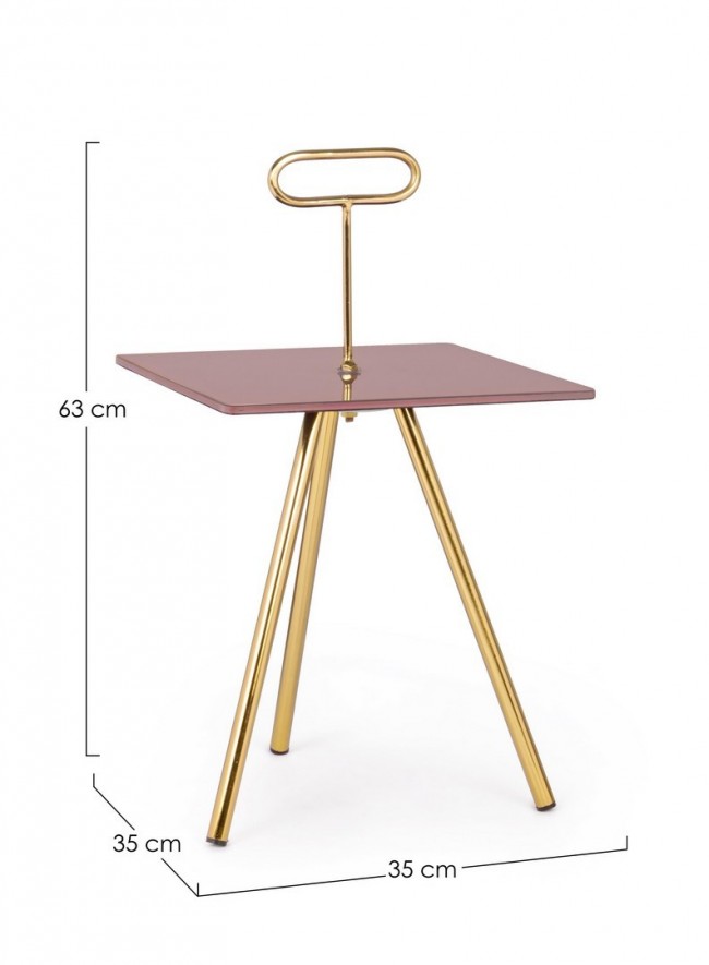 Tavolino Inesh Orchid Qu 35X35  