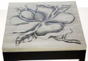 Tavolino argento magnolia ca-9748 cm. 48,5 x 48,5 h 61