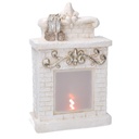Tavolino argento magnolia ca-9748 cm. 48,5 x 48,5 h 61