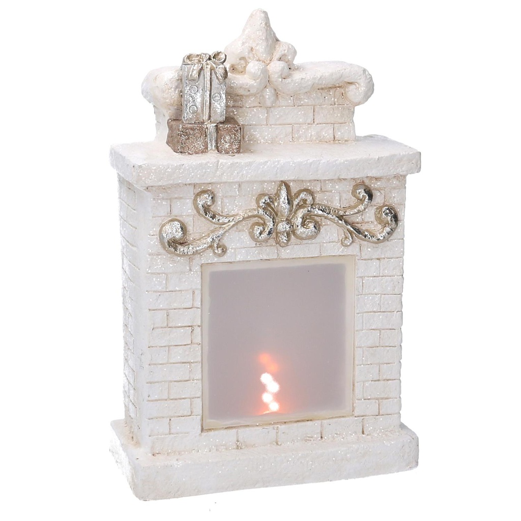 Tavolino argento magnolia ca-9748 cm. 48,5 x 48,5 h 61