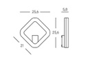 Applique Led 20W 4000K  linea quasar  grafite