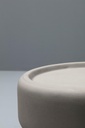 Tavolino in mdf con top grigio D42xD42x52h cm