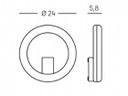 Applique Led 20W 4000K  linea omega  grafite