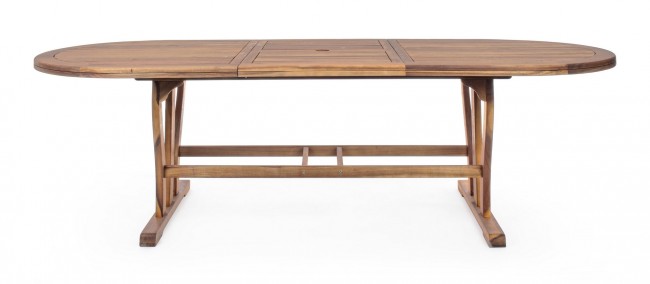 Tavolo Noemi allungabile in legno nobilitato ovale 180/240x100 cm