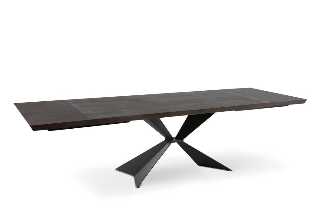 Tavolo allungabile con top impiallacciato rovere termocotto 160/240x90x76h cm