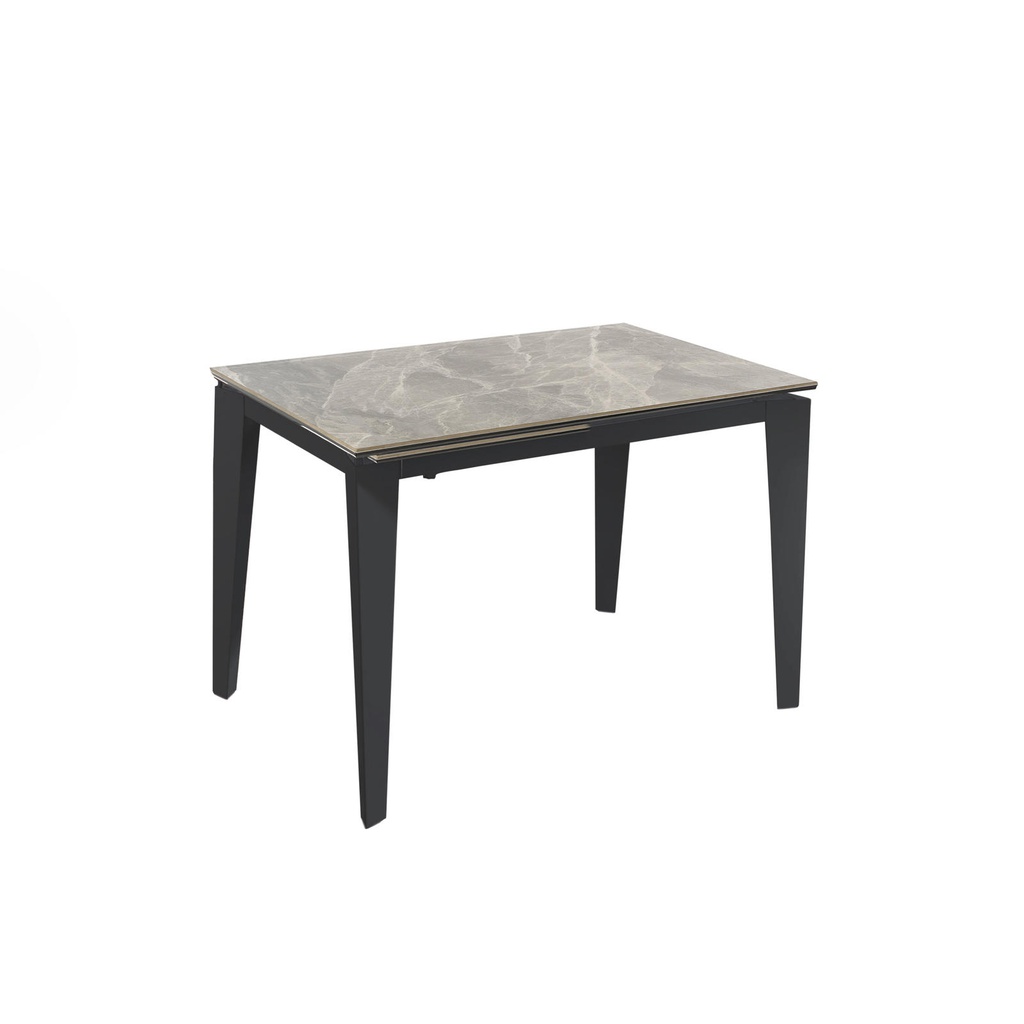 Tavolo allungabile con top in ceramica 120/170x80 cm