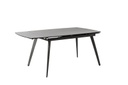 Tavolo allungabile con top in ceramica grigio antracite 140/170/200x90x76h cm 