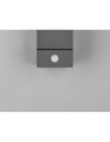 Applique Led Orientabile Avon Alluminio Antracite IP54 Sensore Movimento Trio Lighting