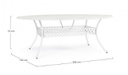 Tavolo arredo giardino alluminio ovale bianco Ivrea cm 148x201 iperbriko