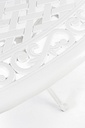 Tavolo arredo giardino alluminio ovale bianco Ivrea cm 148x201 iperbriko
