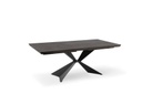 Tavolo allungabile con top impiallacciato rovere termocotto 200/300x100x76h cm