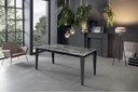 Tavolo allungabile con top in ceramica 120/170x80 cm