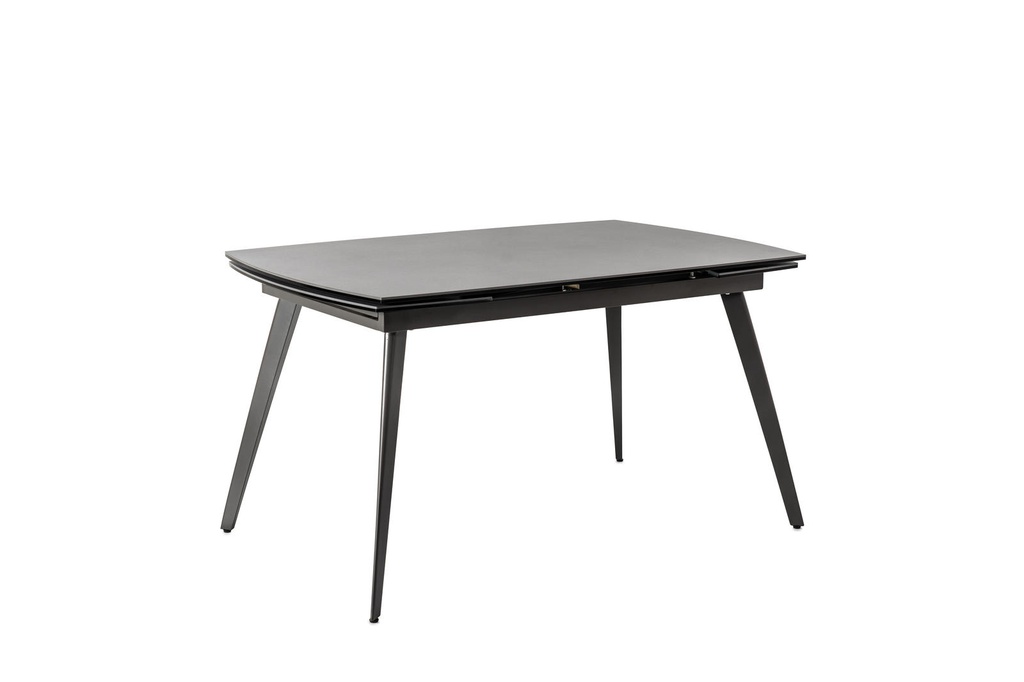 Tavolo allungabile con top in ceramica grigio antracite 140/170/200x90x76h cm 