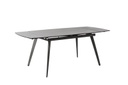 Tavolo allungabile con top in ceramica grigio antracite 140/170/200x90x76h cm 