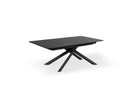 Tavolo allungabile con top in marmo nero 170/270x90x76h cm