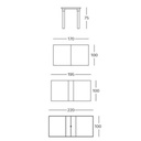 Tavolo allungabile da esterno lino 170x100x75H cm PER3 Scab