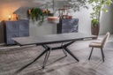 Tavolo allungabile grigio-negro 90 cm x 160-240  cm cm H. 76 cm