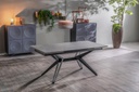 Tavolo allungabile grigio-negro 90 cm x 160-240  cm cm H. 76 cm