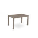 Tavolo allungabile in melaminico tortora 130/210x80x76h cm