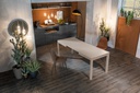 Tavolo allungabile in melaminico tortora 130/210x80x76h cm