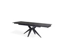 Tavolo allungabile nero opaco 90 cm x 160-240  cm cm H. 76 cm