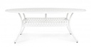 Tavolo arredo giardino alluminio ovale bianco Ivrea cm 148x201 iperbriko