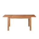 Tavolo pranzo allungabile noce country in legno nobilitato cm 80x120-160