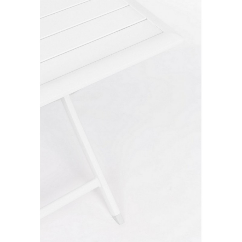 Tavolo da esterno pieghevole in alluminio Bianco ELIN 70x70x71H cm