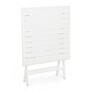 Tavolo da esterno pieghevole in alluminio Bianco ELIN 70x70x71H cm