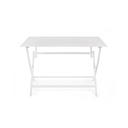 Tavolo per esterno in alluminio Bianco ELIN 110x70x h71 cm iperbriko