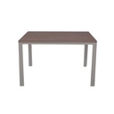 Tavolo rettangolare Monster 110x70 struttura tortora e piano larice grigio