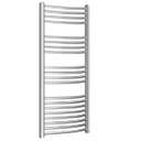 Termoarredo curvo cromato Kalura - H 1500 - Int. 450 - L 500