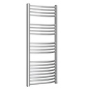 Termoarredo curvo cromato Kalura - H 800, Int. 450, L 500