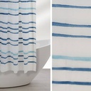 Tenda doccia strice acquarello blu, 180 x 200
